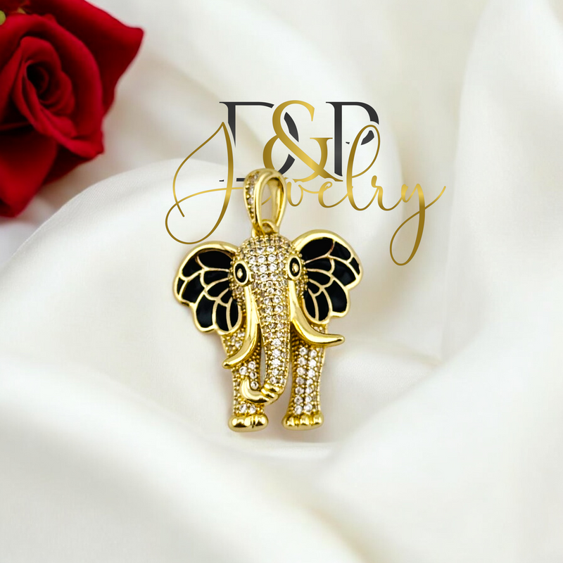 14K ELEGANT ELEPHANT PENDANT P778