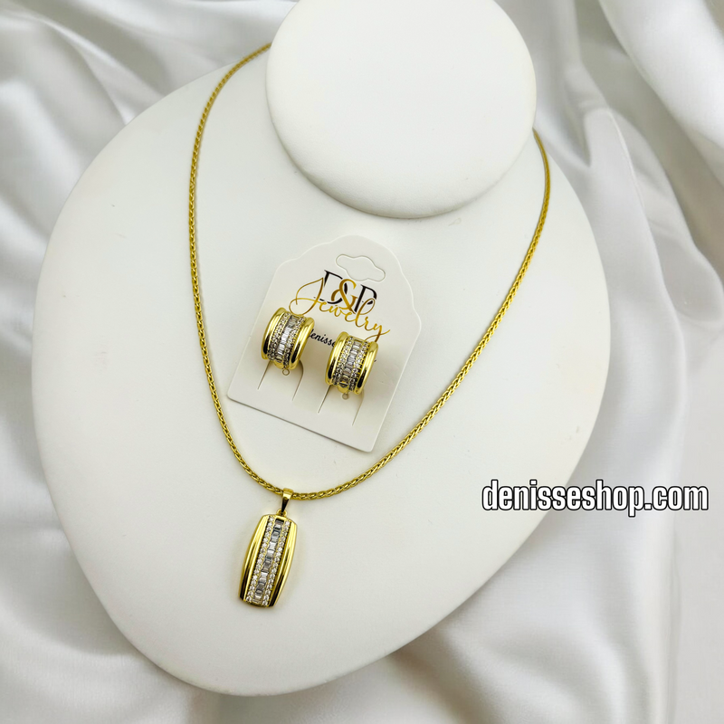 14K ELEGANT NECKLACE SET N203