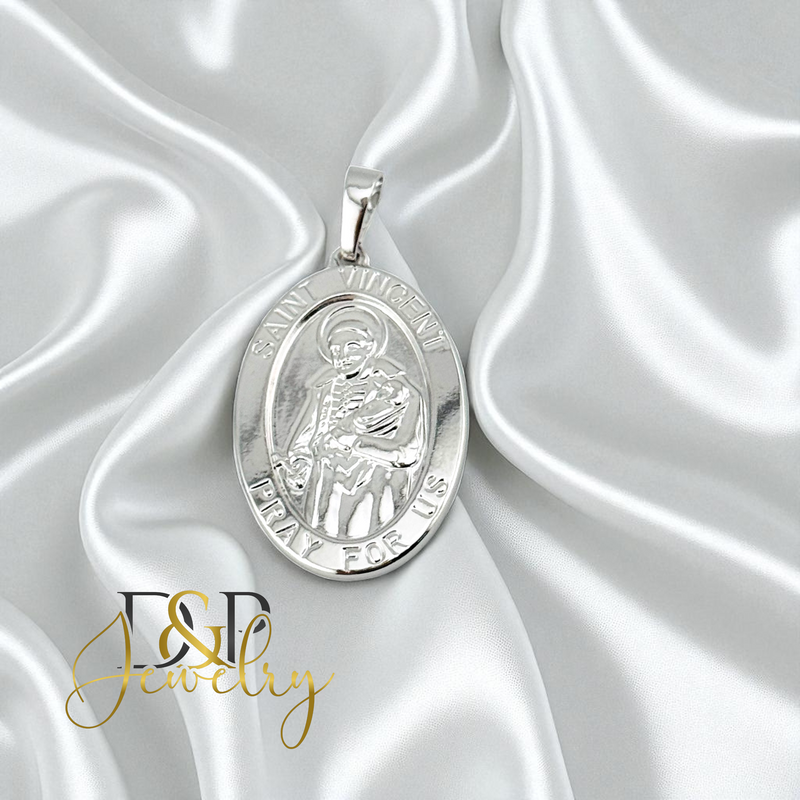 14K SILVER/SAINT VINCENT PENDANT P909