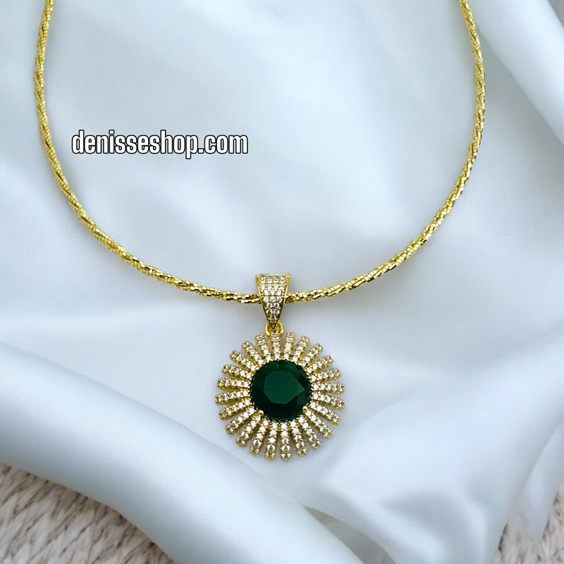 14K GREEN PENDANT P428