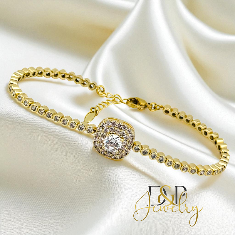 14 WHITE STONE BRACELET BR836