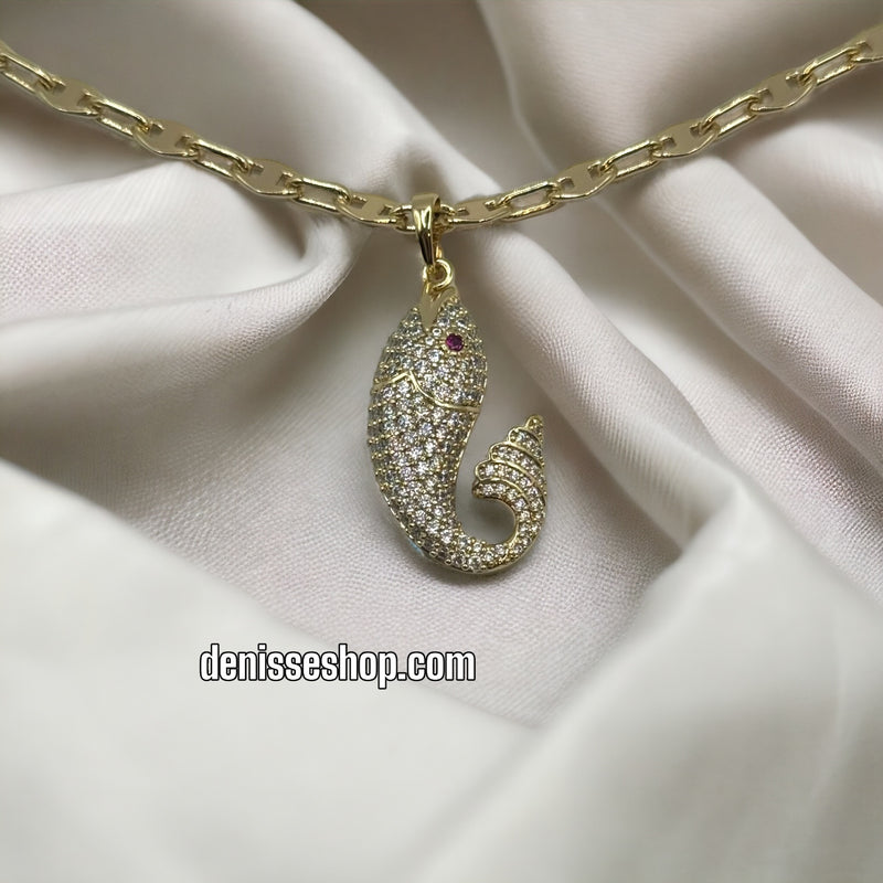 14K FISH PENDANT P204 (CHAIN NOT INCLUDED)