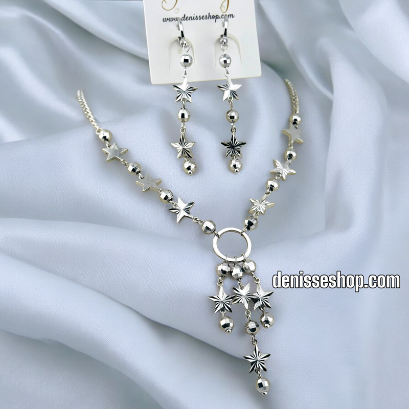 SILVER CHOKER NECKLACE SET N204