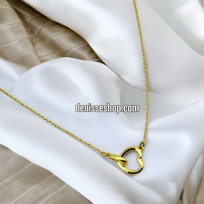 14K GOLD / TINY HEART NECKLACE  N61