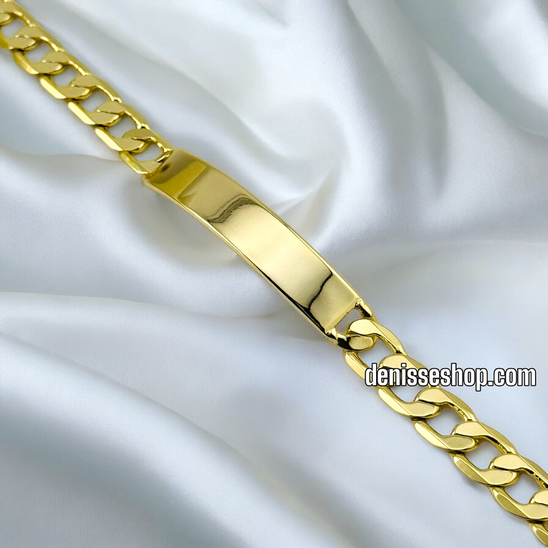 14K MEN GOLD CUBAN BRACELET 8.27&