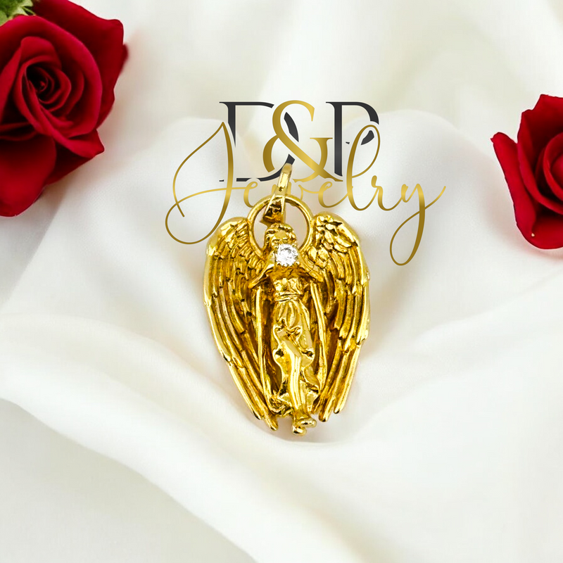 14K ANGEL PENDANT P782