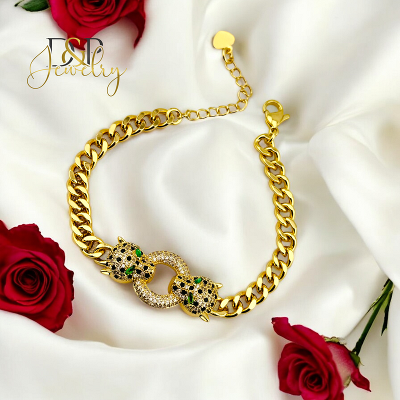 14K PUMA FASHION CUBAN NECKLACE N226