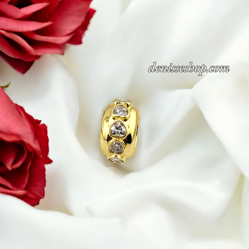 14K HEARTS BIG SPACER P675