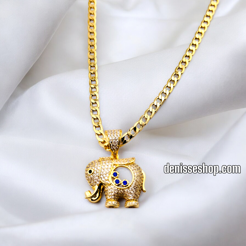 14K WOMEN CUTE ELEPHANT PENDANT P628