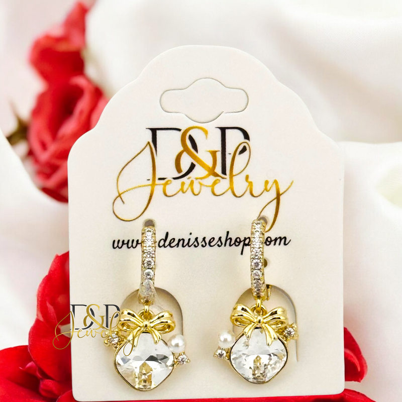 14K ELEGANT  DESIGN HOOP HP693