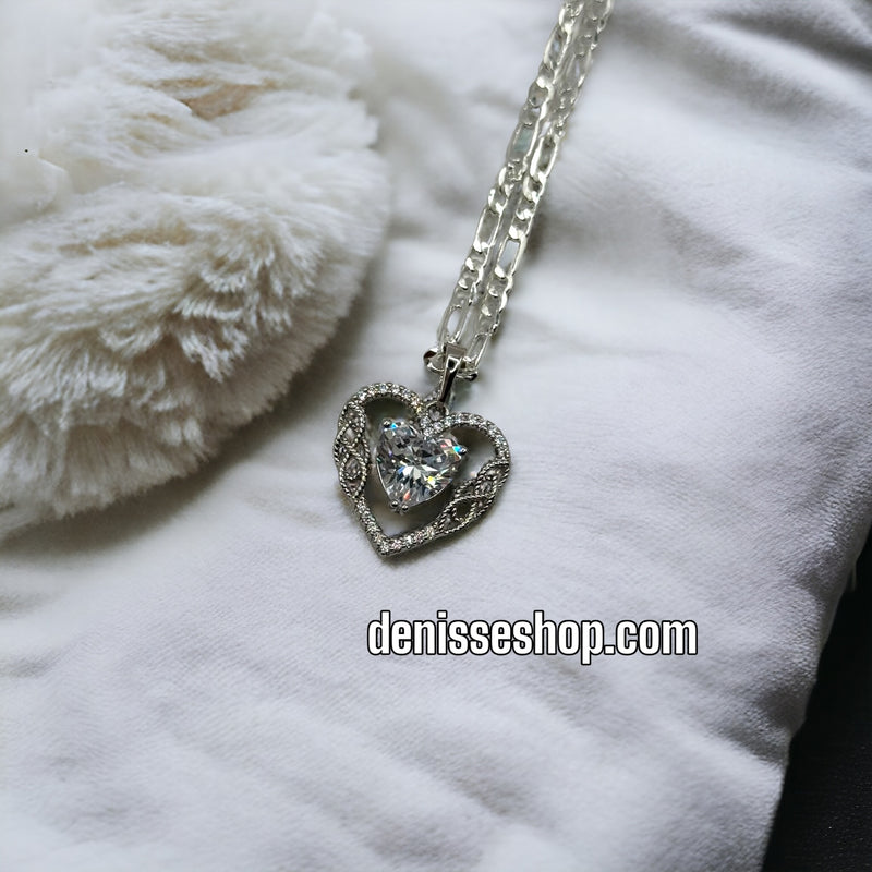 SILVER HEART PENDANT P168