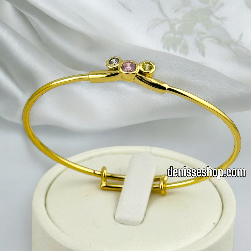 14K /GIRL PLAIN BANGLE BRACELET BR569