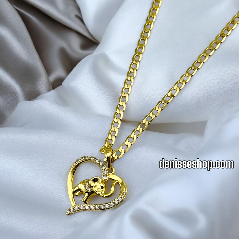 14K WOMEN/ELEFANT HEART PENDANT P525