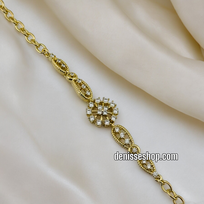 14K FLOWER BRACELET BR369