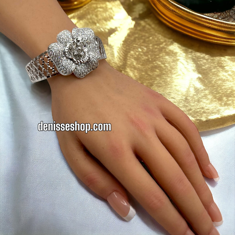 FLOWER SILVER BRACELET BR291