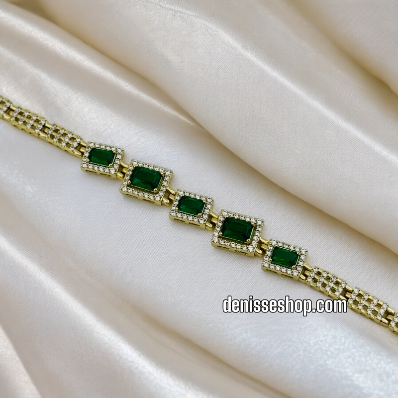 14K GREEN BRACELET BR349