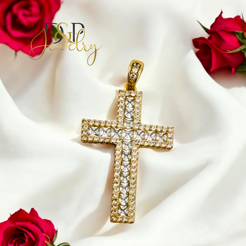 14K CROSS PENDANT P866