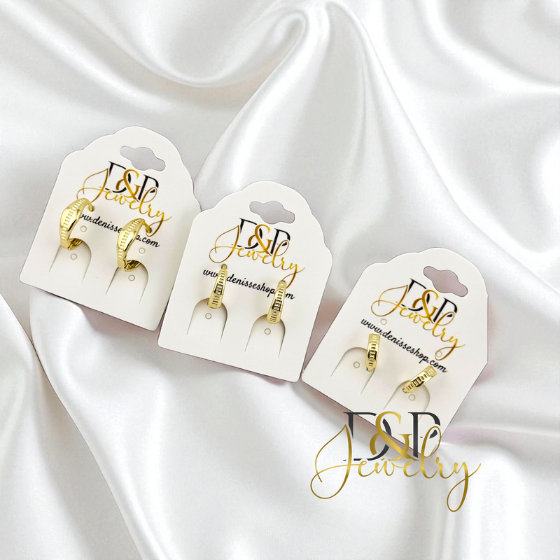 14K SMALL GOLD HOOP EARRING HP762