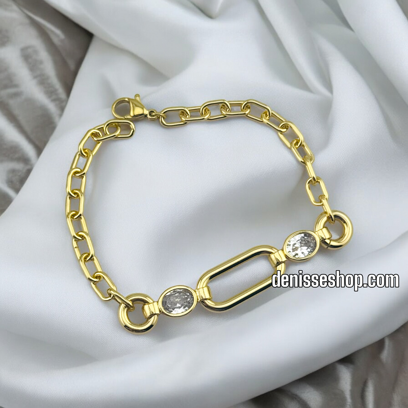 14K /WOMAN FASHION LINK BRACELET BR599