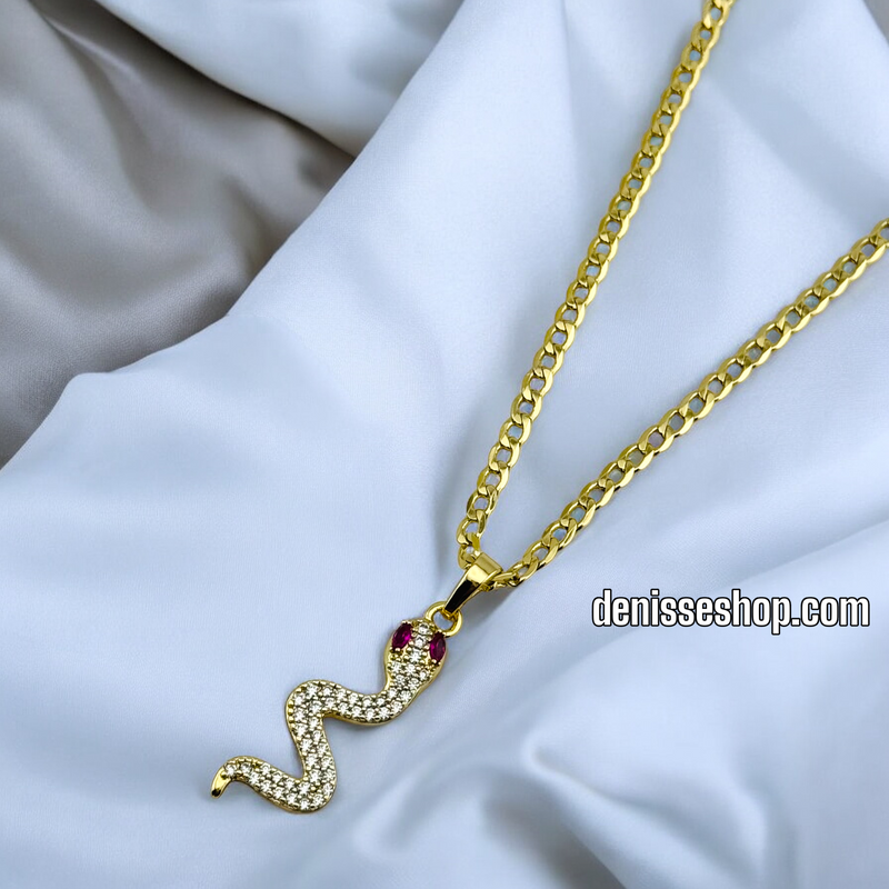 14K /   SNAKE PENDANT P596