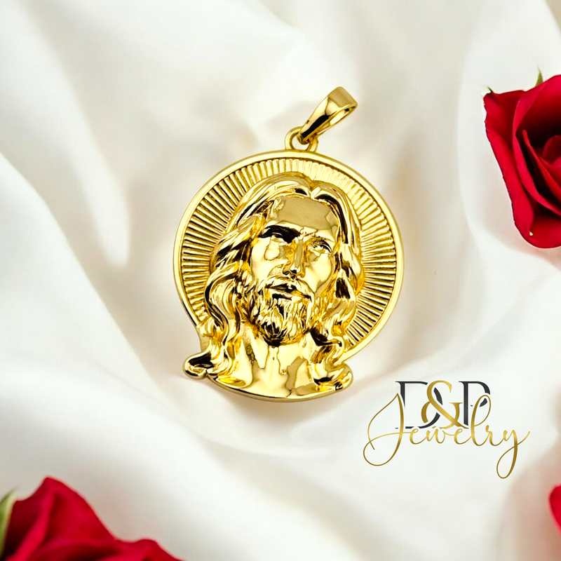 14K JESUS PENDANT P777