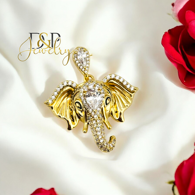 14K ELEPHANT HEAD PENDANT P830