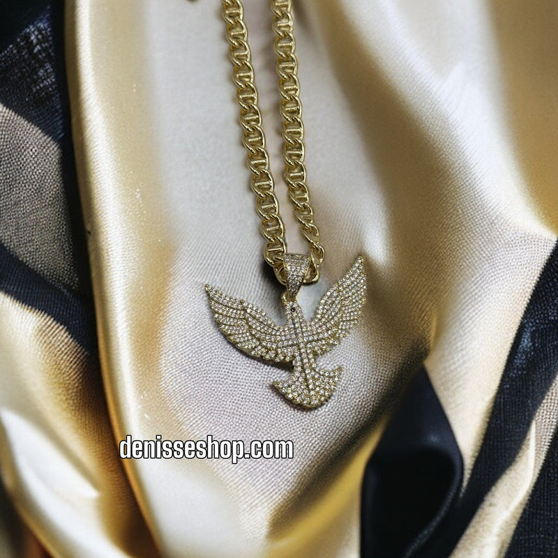 14K EAGLE MEN PENDANT P262