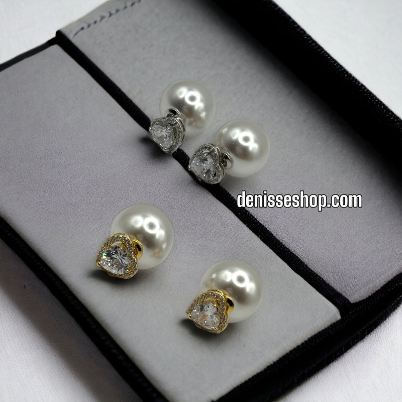 14K PEARL EARRING E290