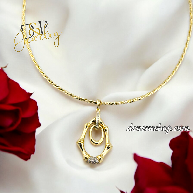 14K FASHION GOLD NECKLACE SET N240