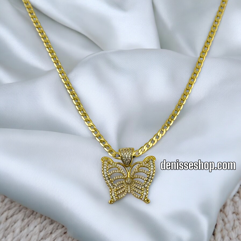 14K / BLING BUTERFLY PENDANT P569