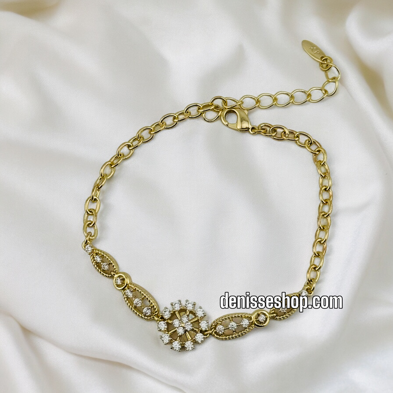 14K FLOWER BRACELET BR369