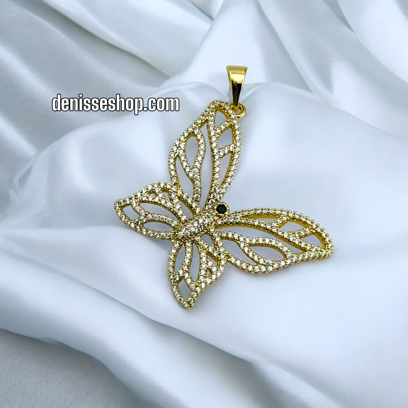 14K BUTTERFLY PENDANT P419