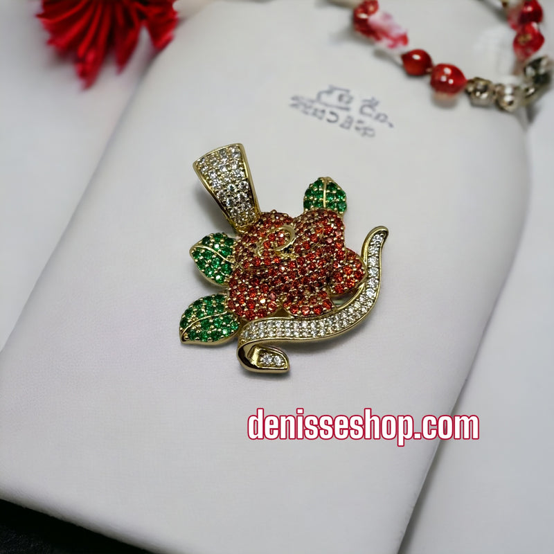 18K Rose Pendant P160