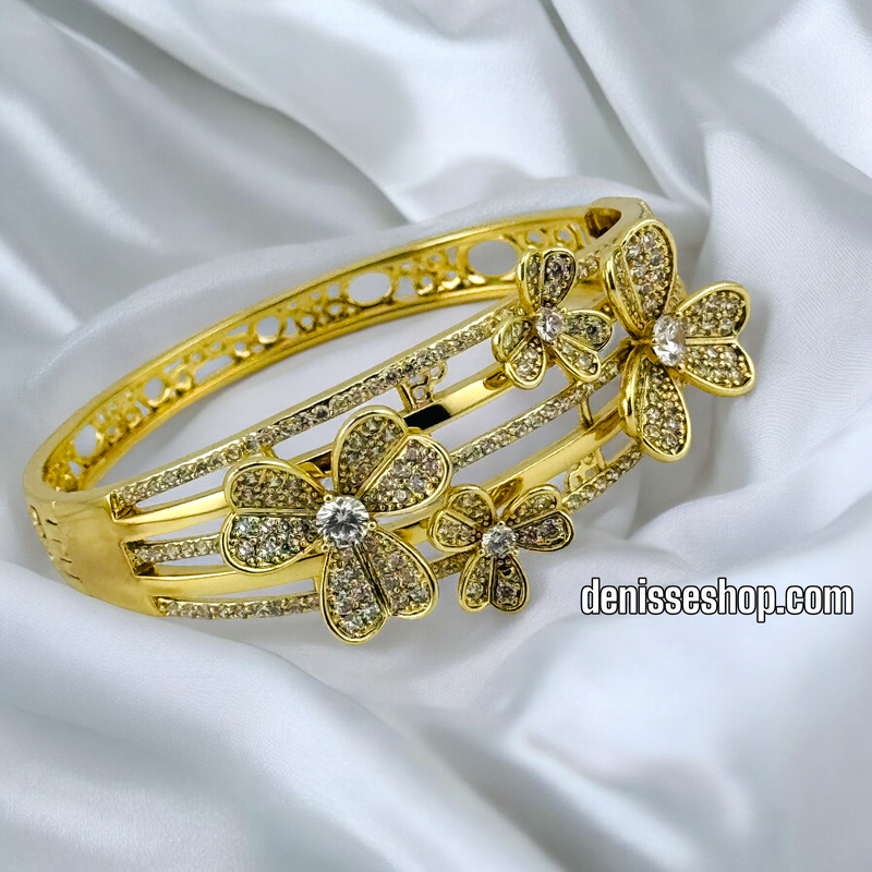 14K / BANGLE/ FLOWER BRACELET BR547