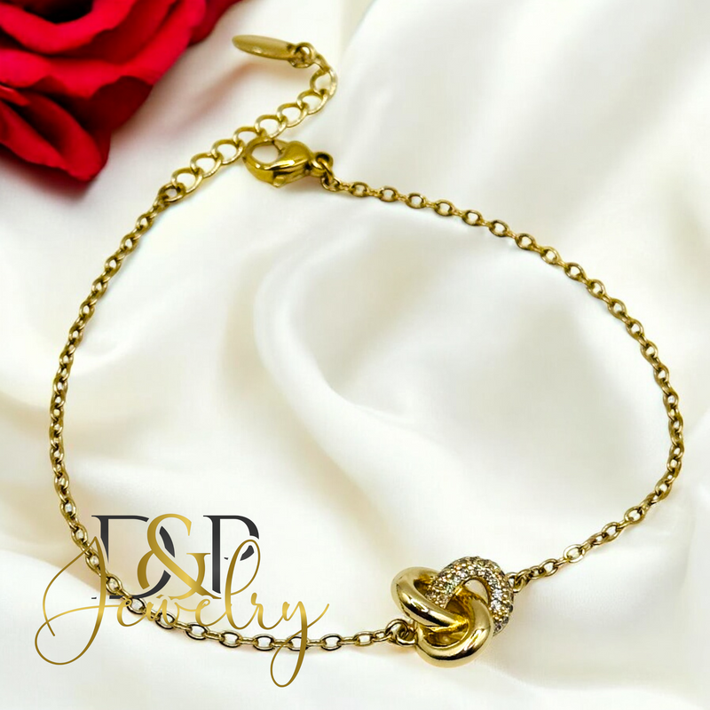 14K KNOT GOLD BRACELET BR768