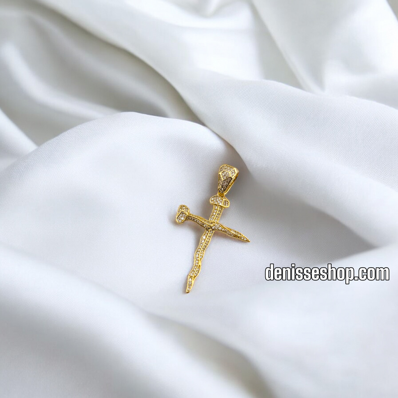 14K WOMEN/MEN CROSS CHARM P620