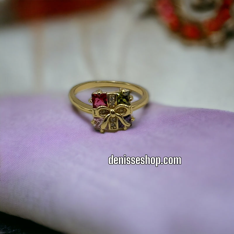 14K Colorful Stone Ring RG106