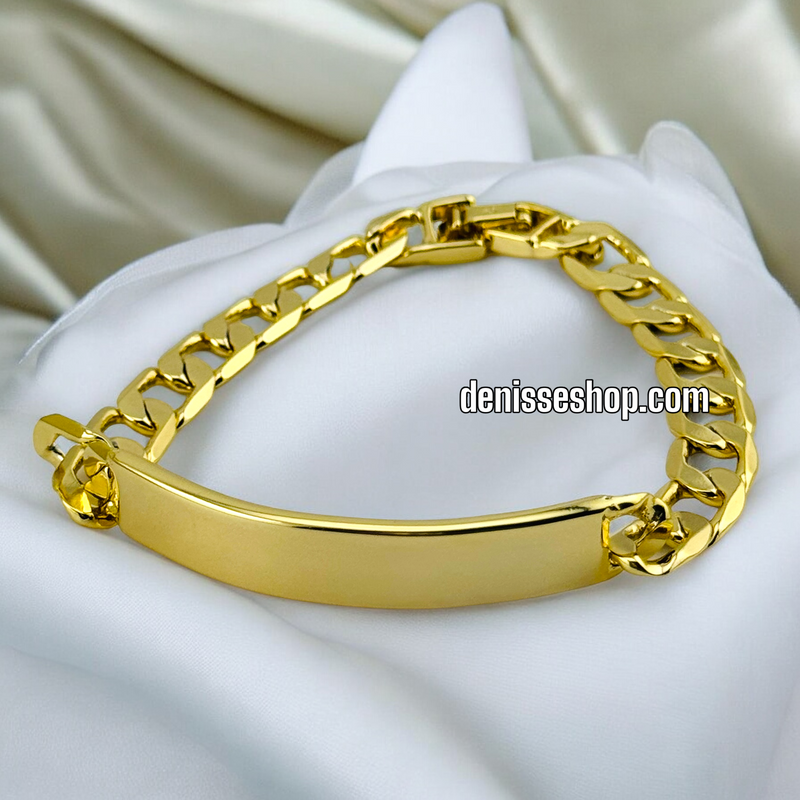 14K MEN GOLD CUBAN BRACELET 8.27&