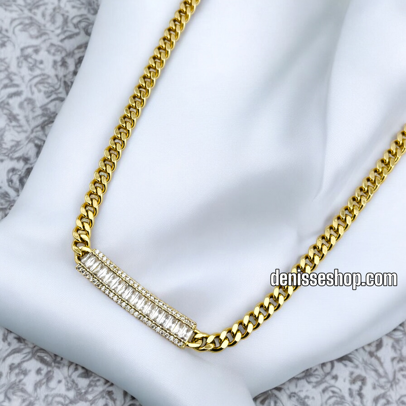 14K ELEGANT CUBAN NECKLACE N222