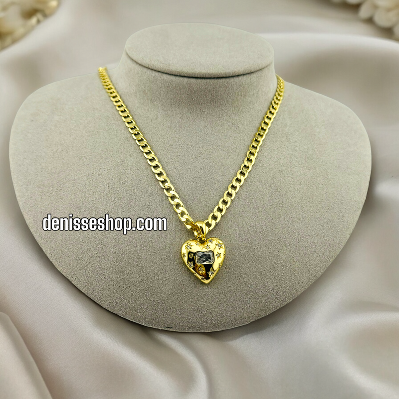 14K HEART PENDANT P356