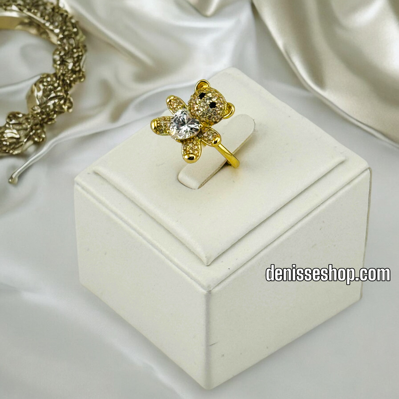 14K GOLD/ BEAR FASHION RING RG269