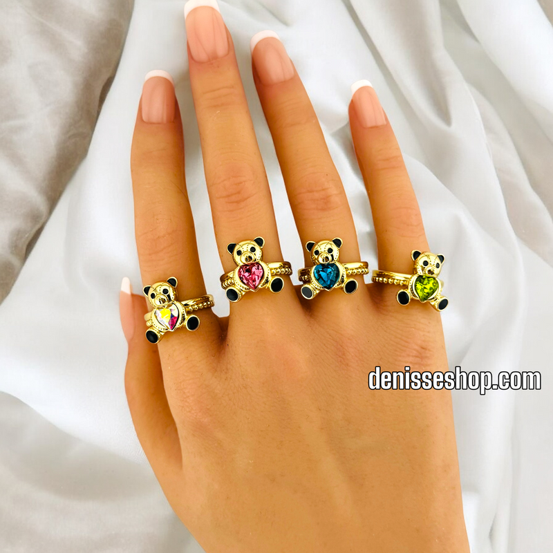 14K BEAR ADJUSTABLE RING RG338