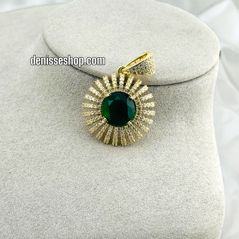 14K GREEN PENDANT P428