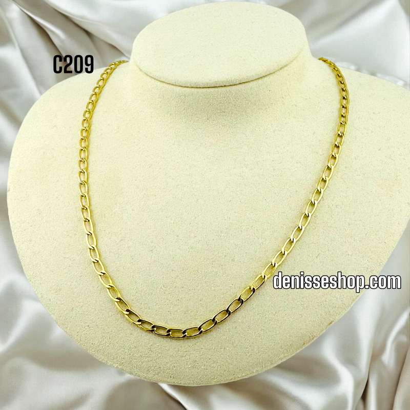 14K CURB CUBAN CHAIN 18&