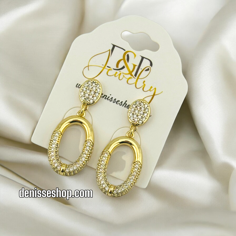 14K FASHION GOLD EARRING E649