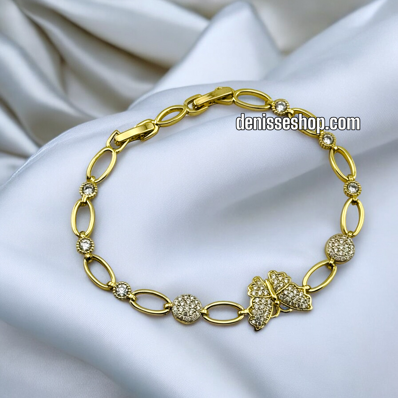 14K /WOMAN BUTTERFLY BRACELET BR594