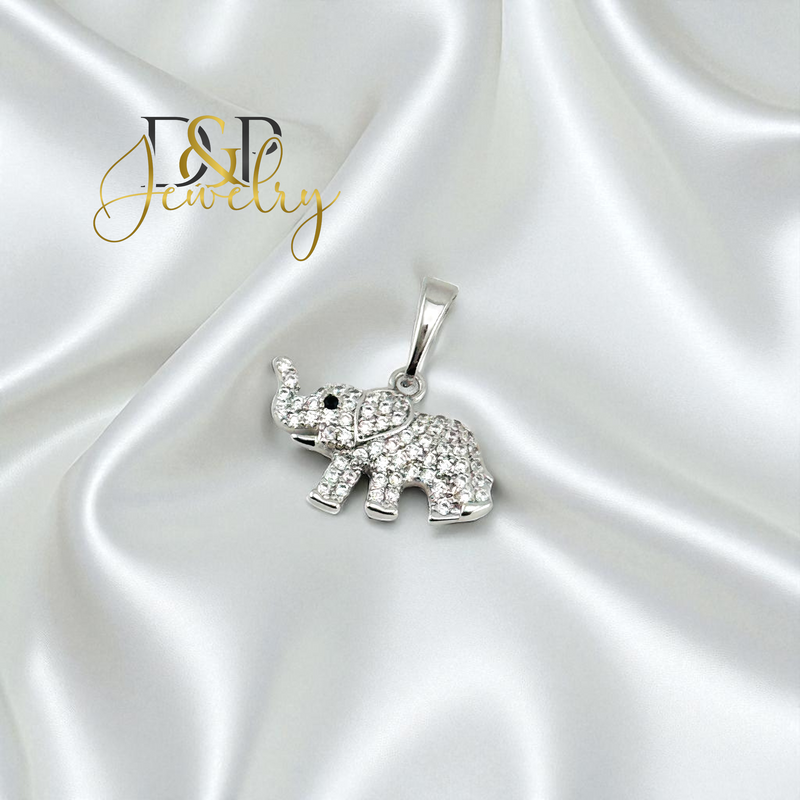 14K SILVER/ELEPHANT PENDANT P915