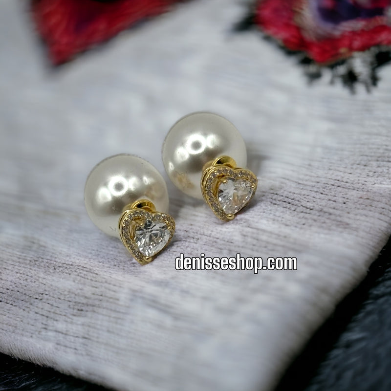 14K PEARL EARRING E290