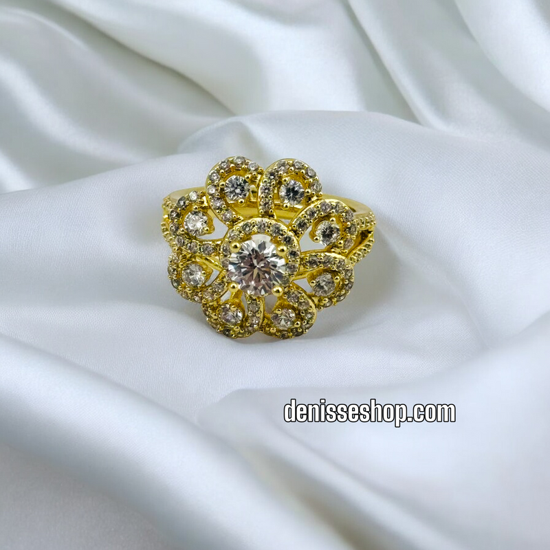 14K FLOWER RING RG202