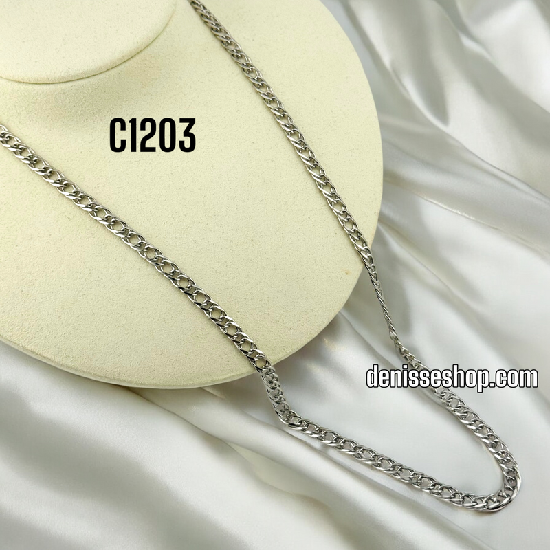 FASHION ROUND SILVER CHAIN 5MM C1203